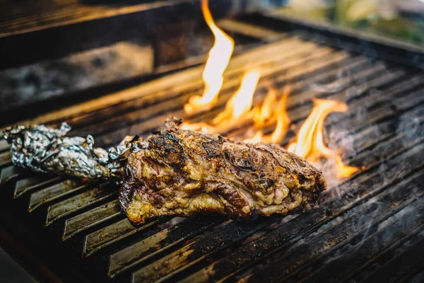 Carne Grelhada Excelente Qualidade — Fotografia de Stock