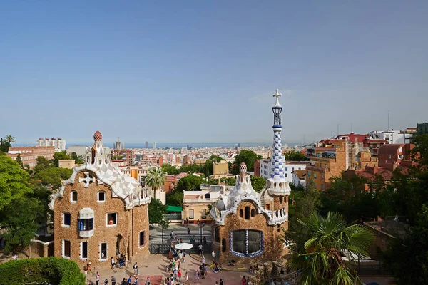Park Gell Van Anthoni Gaudi Barcelona — Stockfoto