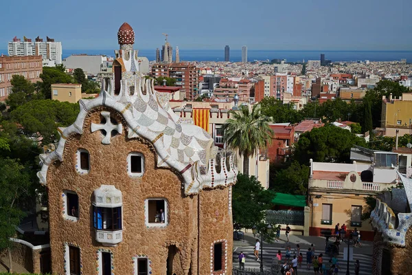 Park Gell Van Anthoni Gaudi Barcelona — Stockfoto