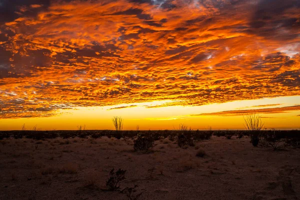 Sunset Colorful Cloudscape Twilight Desert — Foto de Stock