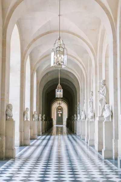 Hallway Sculptures Versailles Palace — Stock fotografie