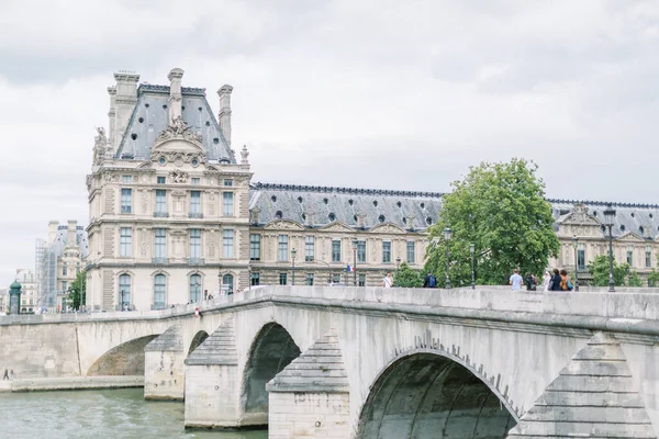 View Pont Royale Bridge Louvre Paris France — Foto Stock