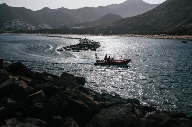 beach of teresitas in tenerife spain