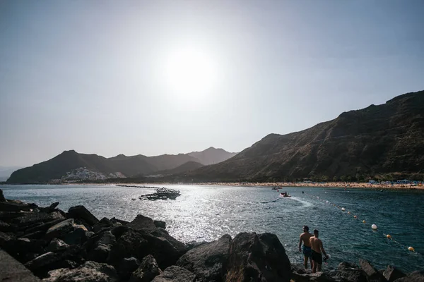 Beach Teresitas Tenerife Spain — Fotografia de Stock
