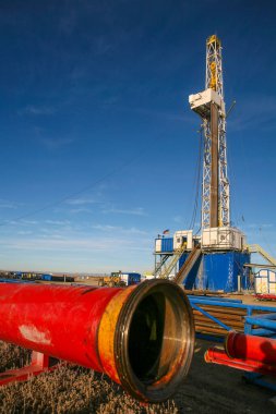 Drilling rig near Wamsutter, Wyoming 