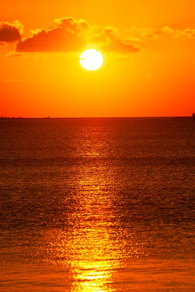 Sonnenuntergang Über Dem Golf Von Mexiko — Stockfoto