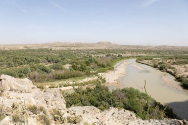 Above view of Rio Grande in Big Bend National Park