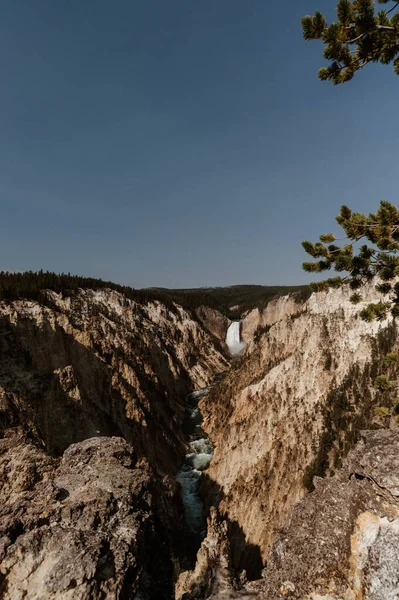 Lowers Falls Yellowstone National Park — Zdjęcie stockowe