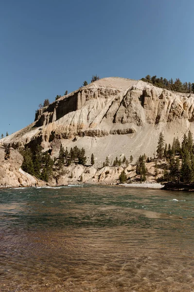 Rio Yellowstone Perto Tower Fall — Fotografia de Stock