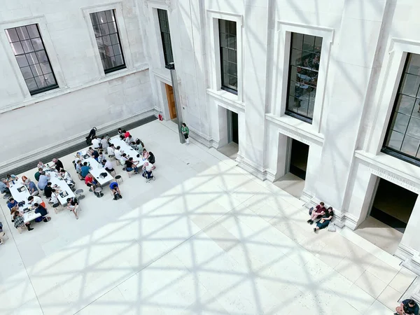 Lounge Area British Museum People Seatedle Seated — Fotografia de Stock