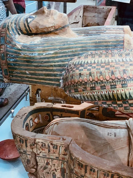 Partial View Sarcophagus Mummy — Stock Photo, Image