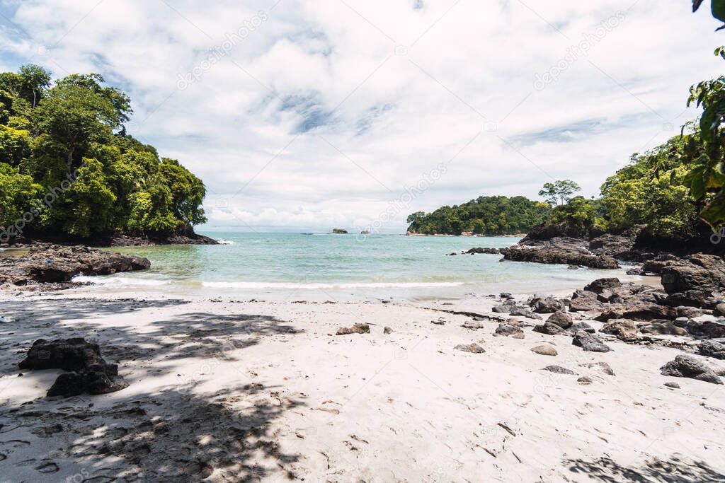 jungle, beach and sea landscape of Costa Rica