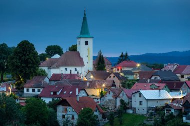 Slovakya 'nın Turiec bölgesindeki Horna Stubna köyündeki Gotik kilise