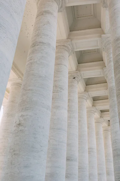 Large White Marble Columns Peter Basilica Rome — Fotografia de Stock