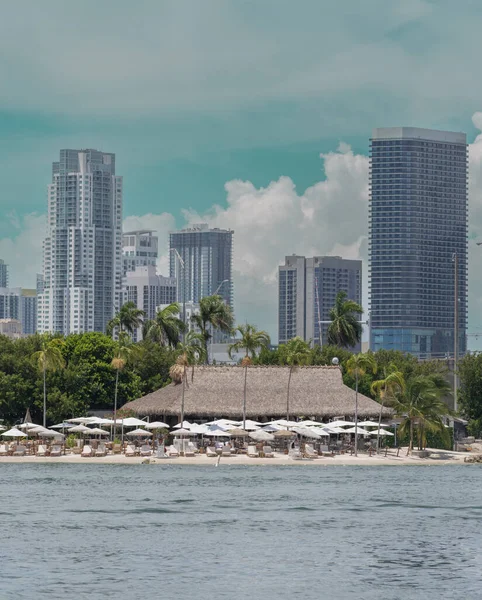 Stadt Skyline Resort Luxus Miami — Stockfoto
