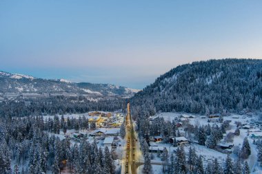 Leavenworth, Washington sunset in December