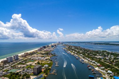 Aerial view of Perdido Key and Ono Island