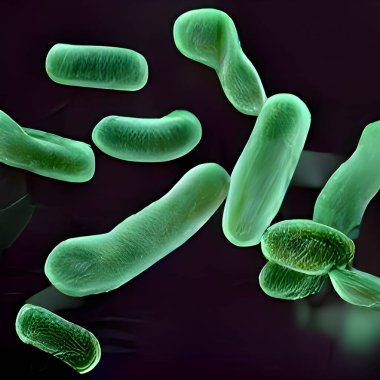 Biofilm of antibiotic resistant bacteria, closeup view.