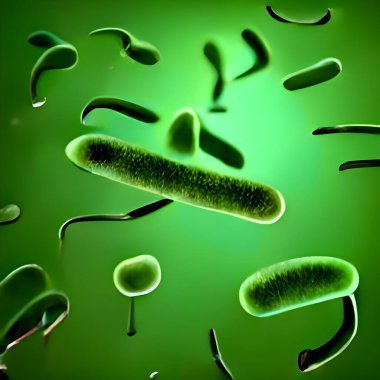 Biofilm of antibiotic resistant bacteria, closeup view.