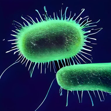 Biofilm of antibiotic resistant bacteria, closeup view.