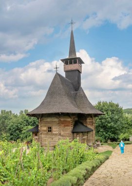 Wooden Church in the Village Museum. Chisinau, Moldova