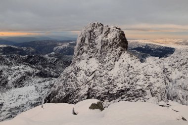 Snow in the Sierra with Lagoon