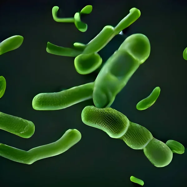 Bacteria Lactobacillus Illustration Lactic Acid Bacteria — Photo