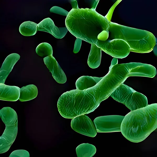 Bacteria Lactobacillus Illustration Lactic Acid Bacteria — Photo