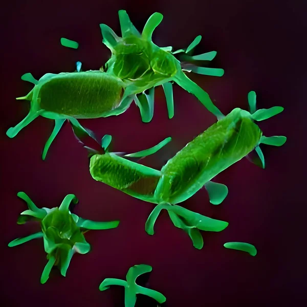 Bacteria Lactobacillus Illustration Lactic Acid Bacteria — Foto Stock