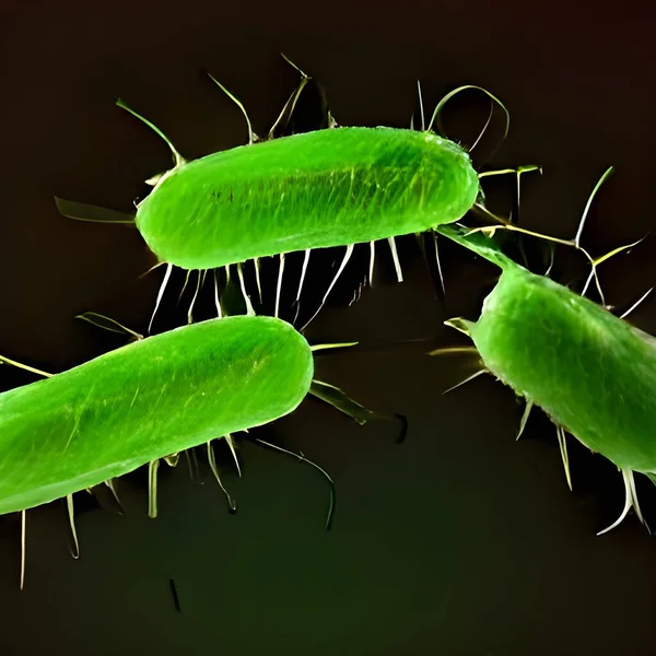 stock image Bacteria outbreak and bacterial infection as a microscopic background