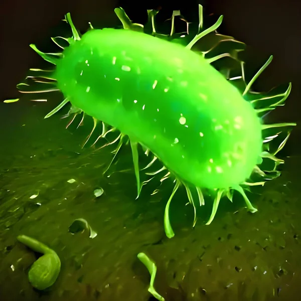 Bacteria Outbreak Bacterial Infection Microscopic Background — Foto Stock