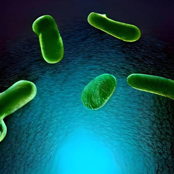 Biofilm Antibiotic Resistant Bacteria Closeup View — Stockfoto