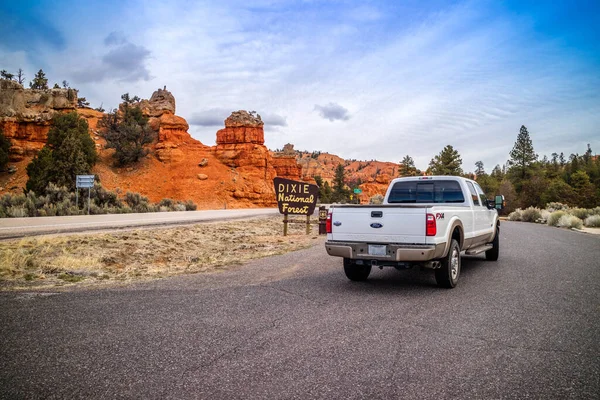 Proslulý Terénní Ford Státním Lese Red Canyonu Dixie — Stock fotografie