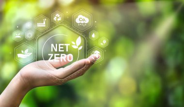 The concept of carbon neutral and net zero.