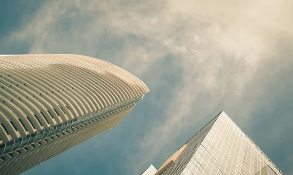 Gebäude Der Stadt Wolkenkratzer Himmel Miami Innenstadt — Stockfoto