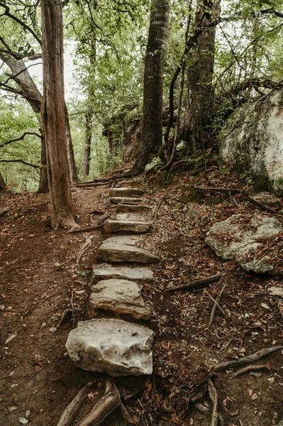 Stair Steps Rock Shelter Trail Mckinney Falls State Park — Stock Photo, Image