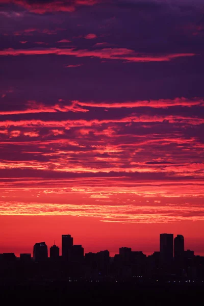 Denver Skyline Sunrise — Zdjęcie stockowe