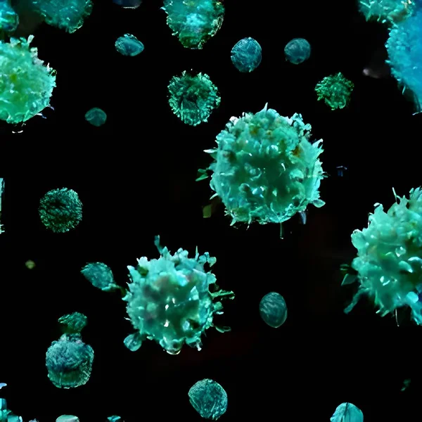 Koronavirus Virus Plovoucí Buněčném Prostředí — Stock fotografie