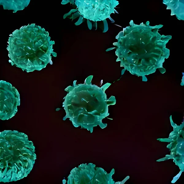 Coronavirus Virus Floating Cellular Environment Background — Stock Photo, Image