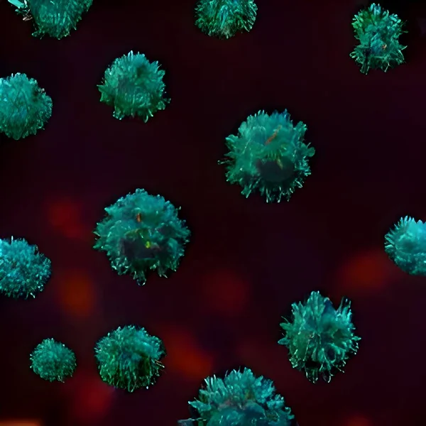 Coronavirus Virus Dat Drijft Een Cellulaire Omgeving — Stockfoto