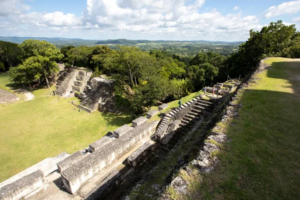 Vista Desde Cima Las Antiguas Ruinas Xunantunich Belice — Foto de Stock