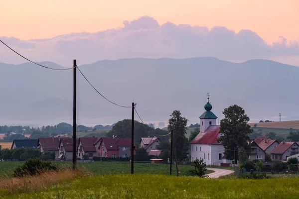 Haj Villaggio Mala Fatra Catena Montuosa Slovacchia — Foto Stock
