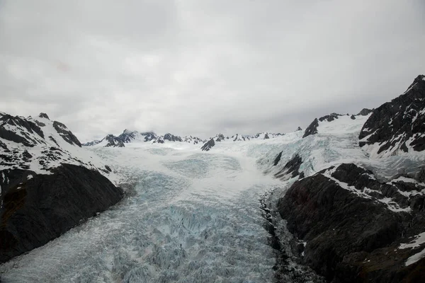 Vista Del Paisaje Desde Parte Superior Del Glaciar Fox —  Fotos de Stock