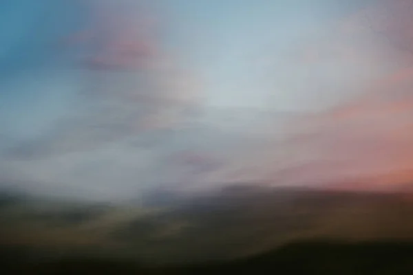 Абстрактний Гірський Пейзаж Заході Сонця Soft Focus — стокове фото