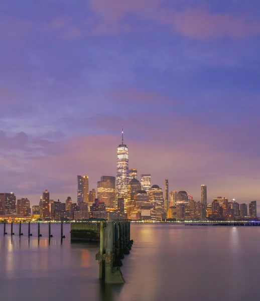 New York City Vackra Skyline Marina Skyskrapor — Stockfoto