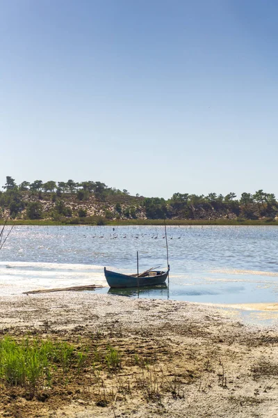 Vintage Wooden Boat River — Stock Photo, Image