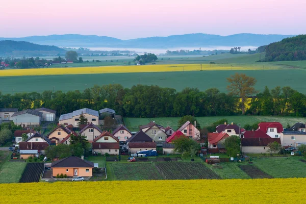 Paesaggio Rurale Valca Vilage Slovacchia — Foto Stock