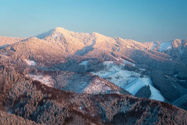 Χειμερινά Βουνά Της Velka Fatra Εθνικό Πάρκο Σλοβακία — Φωτογραφία Αρχείου