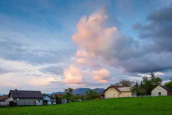 Туркіанське Село Міхал Туриці Словаччина — стокове фото