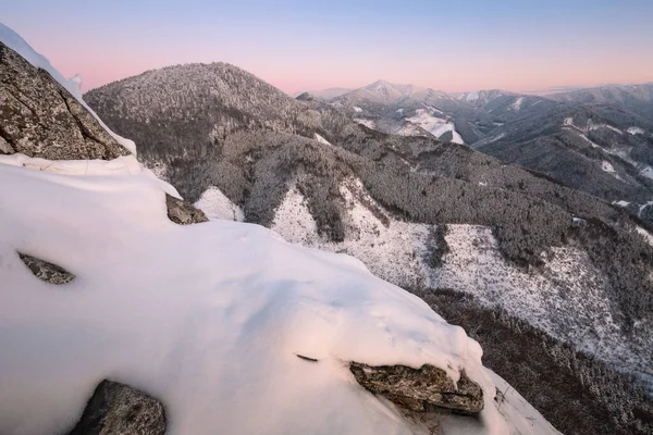 Zimowe Góry Parku Narodowego Velka Fatra Słowacja — Zdjęcie stockowe
